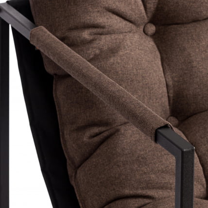 Кресло Charli/Чарли рогожка, коричневый, 3М7-147, 70х70х84 см_10