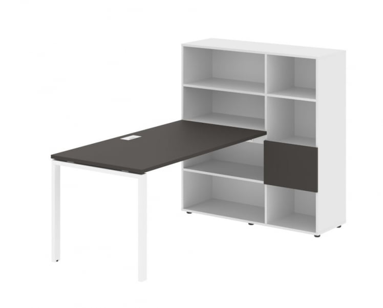 Рабочая станция EDIS EURST 1215 Мокко Белый Белый_0