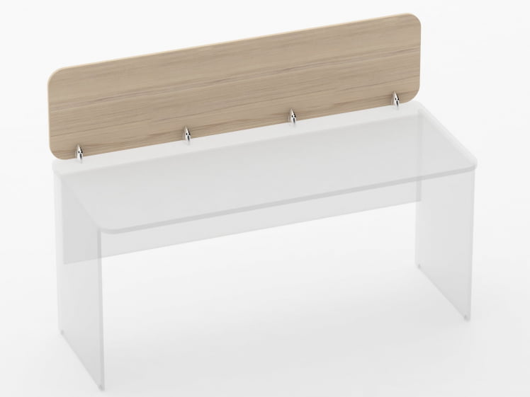 Экран разделительный прямой Glassy 5.14.16 Орех_0