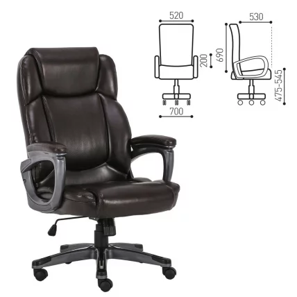 Кресло руководителя BRABIX PREMIUM Favorite EX-577 Коричневый_0
