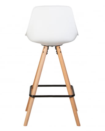 Стул полубарный DOBRIN RONNI Белый ZL-W-02_4