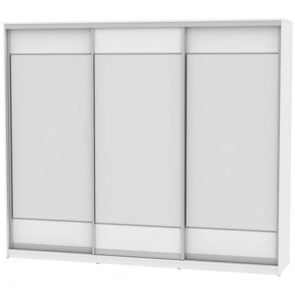 Шкаф-купе B-230х270х60-3(Белый-D8D8D8)_0