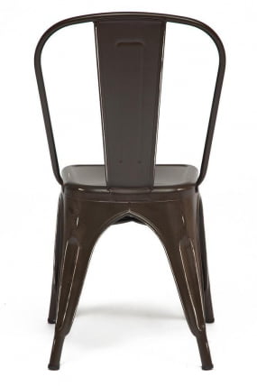 Стул LOFT CHAIR (mod. 012) металл, 45*35*85см, коричневый/brown vintage_3