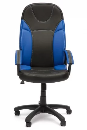Кресло руководителя Twister черный+синий_2