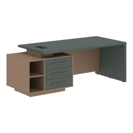 Стол руководителя левый VELION VCT 2190 L Нефрит Кобра_0