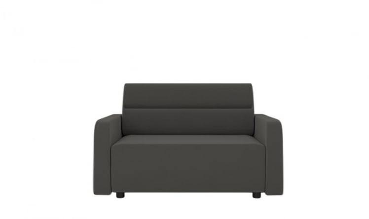 Диван прямой Уппса (Berhouse) Цвет фасада: Серый велюр; Тип: Прямой; Материал фасада: Металл/Велюр_0