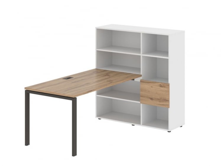 Рабочая станция EDIS EURST 1215 Дуб Денвер светлый Мокко Белый_0