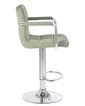 Стул барный DOBRIN KRUGER ARM Мятный велюр MJ9-87_2