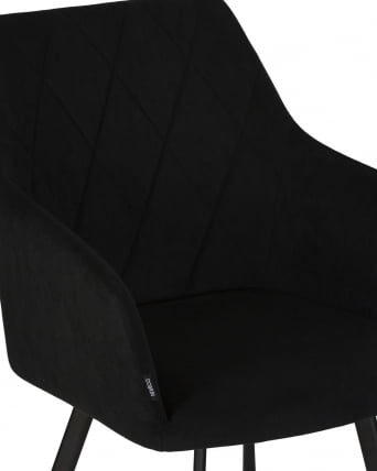 Стул обеденный DOBRIN ROBY велюр Catania Black_7