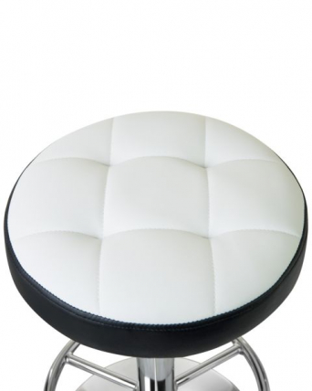 Табурет барный DOBRIN BRUNO (бело-черный) 2 шт_2