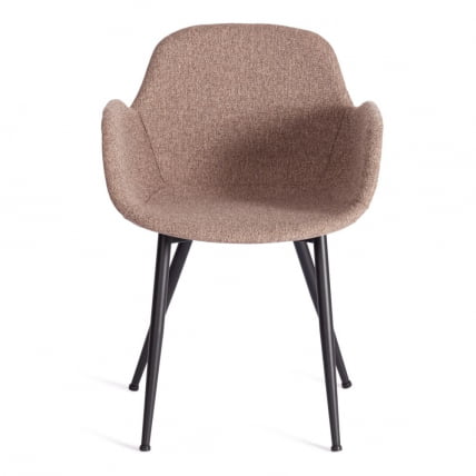 Стул VALENTINO (mod. PC45-2) / 1 шт. в упаковке металл/экокожа/ткань, 55 х 58 х 81 см, Brown (коричневый)/чёрный_3