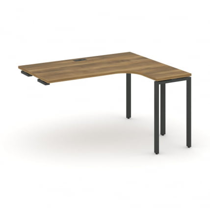 Стол-приставка к опорной тумбе/шкафу (правый) CONCEPT CN.OSAPR-006(R) Сандал Янтарный Черный_0