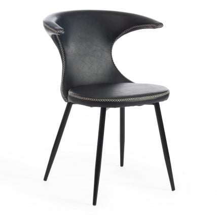 Стул FLAIR (mod. 9020) / 1 шт. в упаковке экокожа/металл, 60 х 56 х 78 см , зеленый 14/черный_0