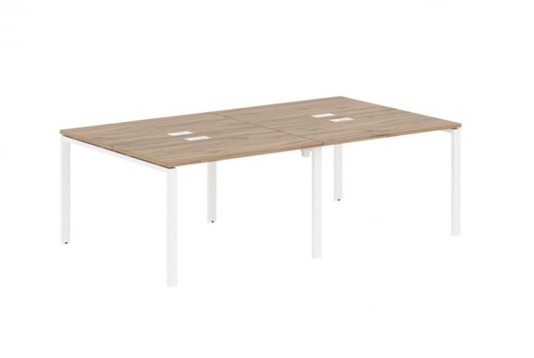 Бенч-система 4-местная EDIS EUWST 2313 Дуб Денвер светлый Белый_0