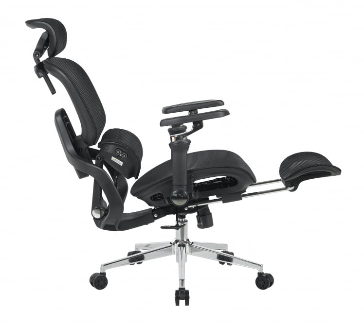Кресло офисное ТопЧаирс Продиги с оттоманкой черный / TopChairs Prodigy_5
