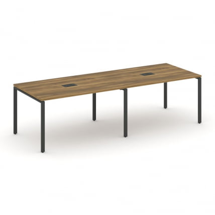 Стол переговорный (2 столешницы) CONCEPT CN.PRG-022 Сандал Янтарный Антрацит_0