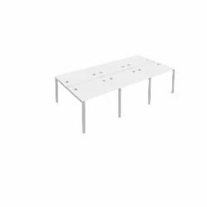 Рабочая станция на 6 раб.места Metal System Б.СМ-6.1 Белый/Серый_0