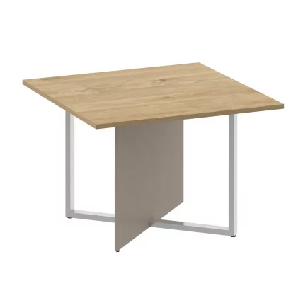 Стол переговорный, квадратный SHIFT SK.SP-KV-110-1 Тиквуд Светлый/Капучино_0