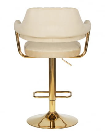 Стул барный DOBRIN CHARLY GOLD (бежевый велюр (MJ9-10)) 2 шт_5