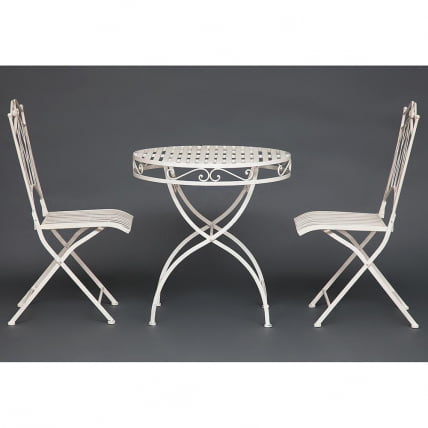 Комплект (стол + 2 стула) Secret de Maison PALLADIO (mod. PL08-8668/8669) белый антик (antique white)_7