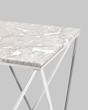 Журнальный столик Авалон 61*61 Серый мрамор_3