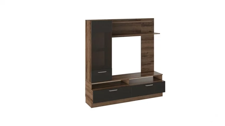 Гостиная Инфинити ТД-266.03.11 Дуб монастырский/Черный_0