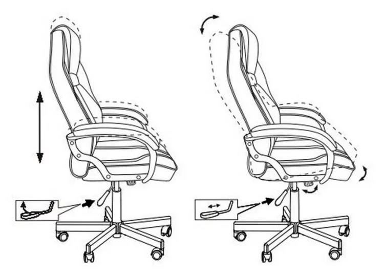 Кресло игровое Бюрократ VIKING 6 KNIGHT Черный_9