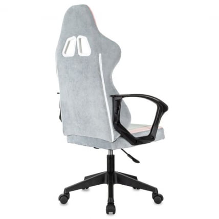 Кресло компьютерное BRABIX Forcer GM-127, 2 подушки, ткань, розовое/серое_4