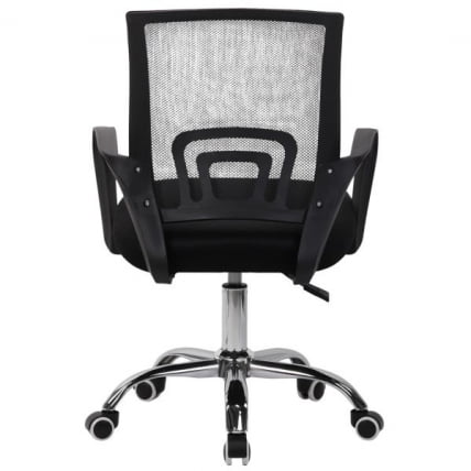 Кресло CROMEX (КРОМЕКС) Top CH-695 ХРОМ сетка/ткань TW черное_4