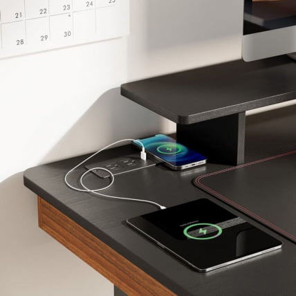 Стол для компьютера c электрической регулировкой по высоте и 2 ящиками EUREKA ERK-ED-I55-WN_14