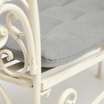 Скамья Secret de Maison BEAUJOLAIS + подушка (mod. PL08-8574) металл, 136х46х96см, белый антик (antique white)_10