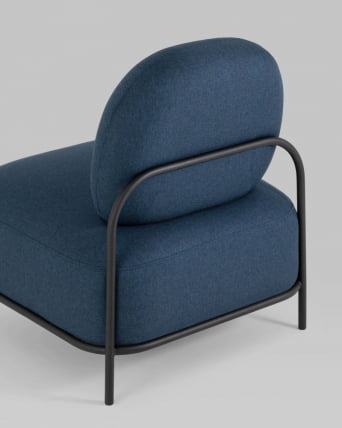 Кресло Стоун 1 рогожка Синий_9