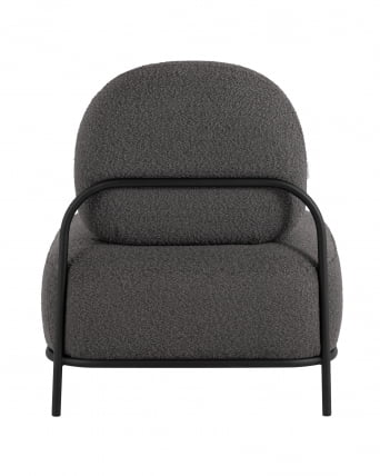 Кресло Стоун 1 ткань букле Темно-серый_4