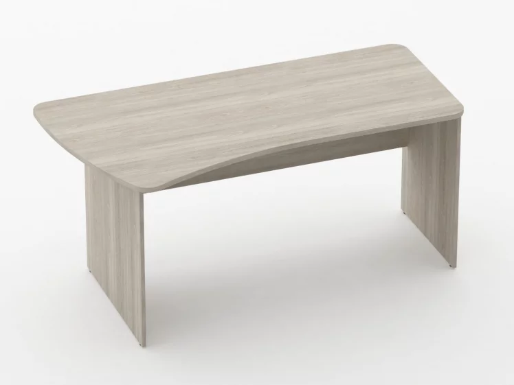 Стол эргономичный Glassy 1.12.16Л Дуб сантана светлый_0