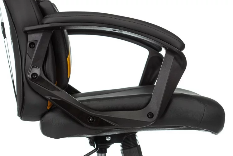 Геймерское кресло Бюрократ ZOMBIE DRIVER Черный-желтый_9