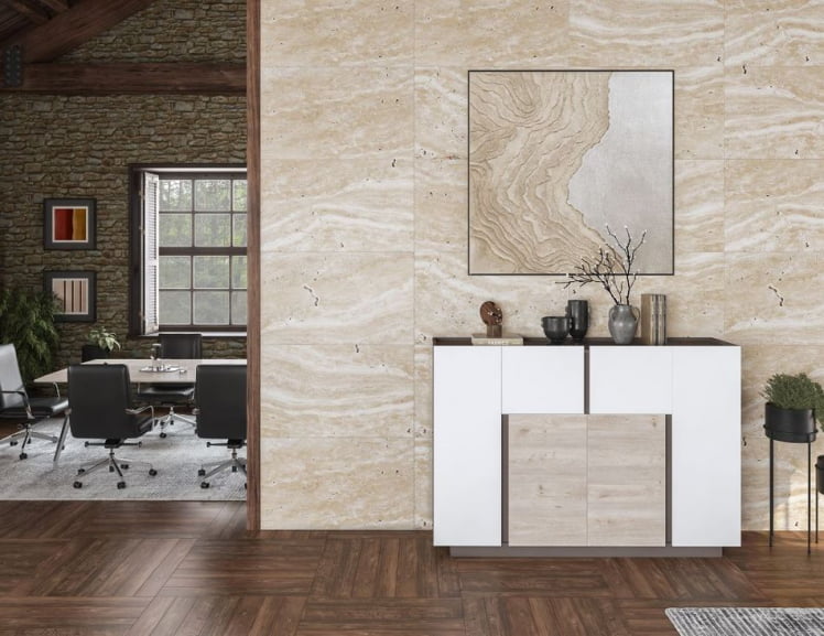 Шкаф-хедлайнер Sirio SR.301.WF.WH.DN Вольфрам Дуб Тоскана Белый_2