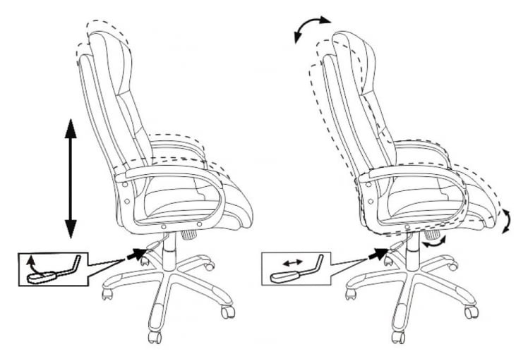 Кресло руководителя Бюрократ CH-824 Fabric серый Alfa 44_5