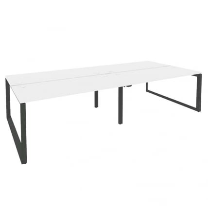 Рабочая станция на О-образном м/к ONIX O.MO-D.RS-4.4.7 Белый Бриллиант/Антрацит_0