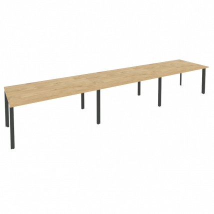 Стол переговорный (3 столешницы) ONIX O.MP-PRG-3.4 Тиквуд Светлый/Антрацит_0