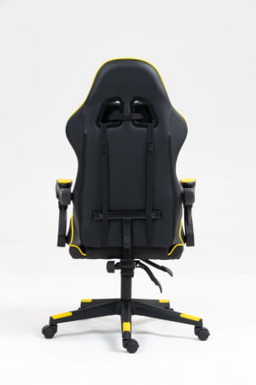 Кресло спортивное TopChairs Shadow черно-желтый_5