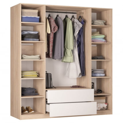 Шкаф распашный R-198х180х60-2-PO(Венге)_1