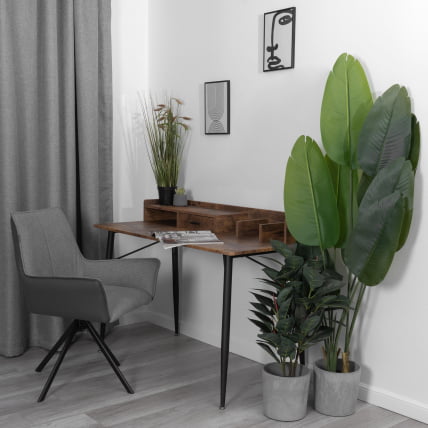 Кресло Murano/Мурано опора 360, велюр/букле (HYP)/Экокожа, светло-серый/графит_12