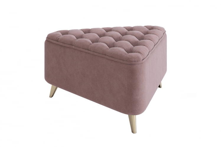 Пуф Трио 2 PM-002.2 пудра (велюр)_0