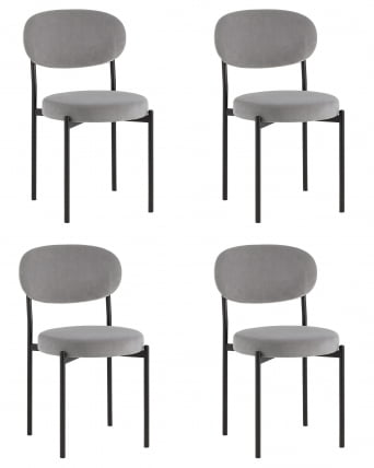 Стул Бриф SN NEW велюр серый 4 шт_0