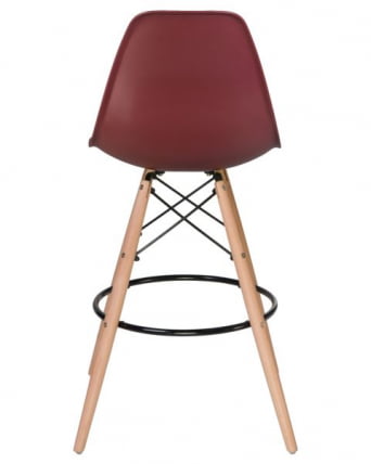 Стул барный DOBRIN DSW BAR (ножки светлый бук, цвет сливовый (R-13)) 2 шт_5