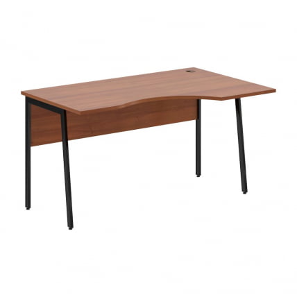 Стол эргономичный правый IMAGO Plus СА-2P(Пр) Орех французский Черный_0