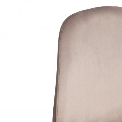 Стул BREEZE (mod. 4724) Велюр/металл , 44 х 53 х 87 см, Coffee (кофейный) HLR9 / черный_9