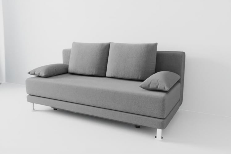 Диван Стандарт (Berhouse) Цвет фасада: Грей; Тип: Прямой; Материал фасада: Рогожка_0