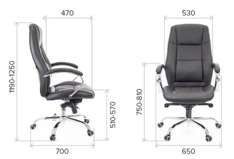 Кресло руководителя Kron M экокожа Бежевый_4