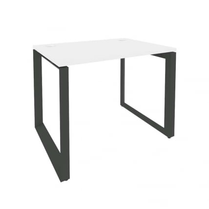Стол рабочий на О-образном м/к ONIX O.MO-SP-1.7 Белый Бриллиант/Антрацит_0